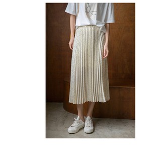 Chân váy midi xếp ly