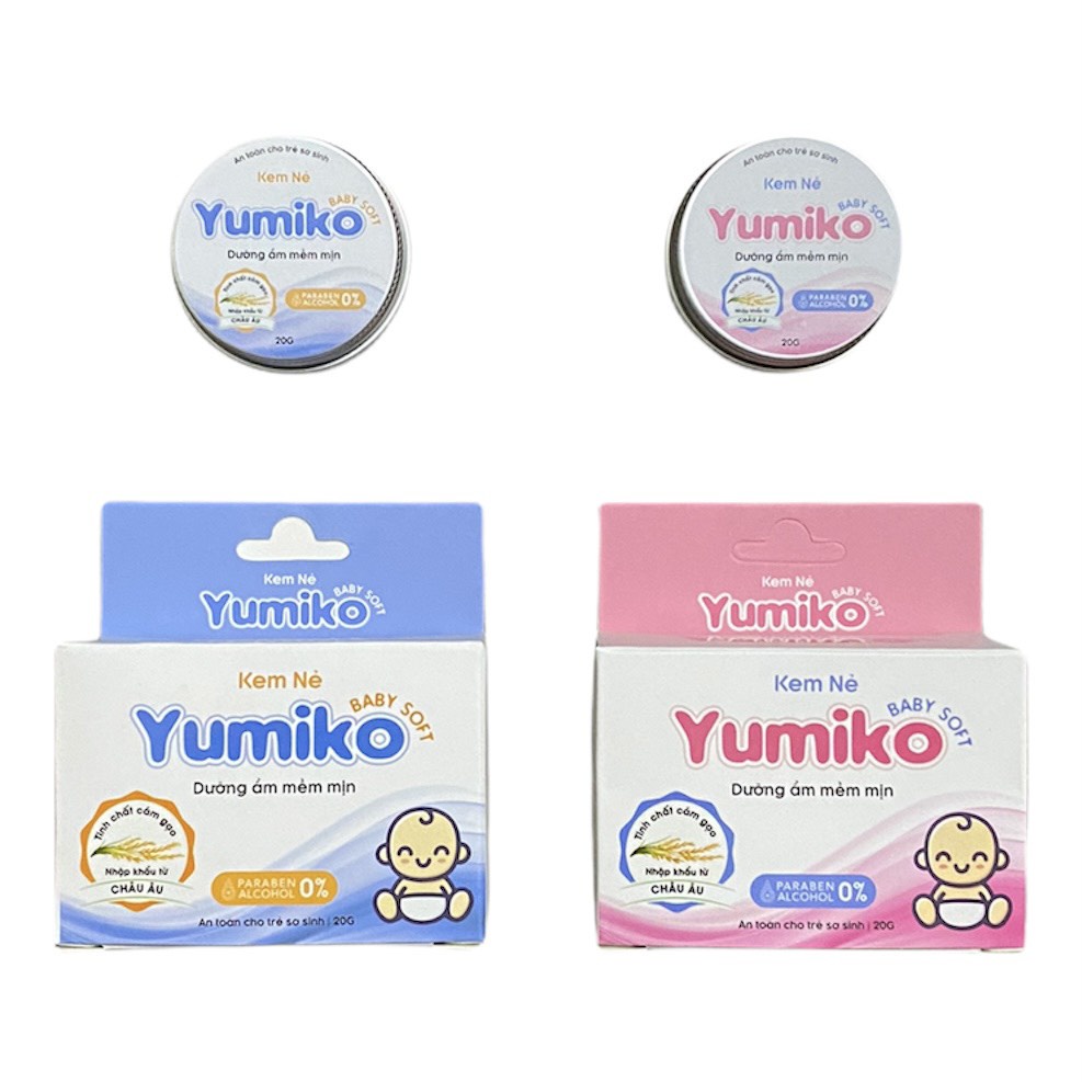 Kem nẻ Yumiko 20g chống nẻ, dưỡng ẩm da mềm mịn, an toàn cho trẻ sơ sinh