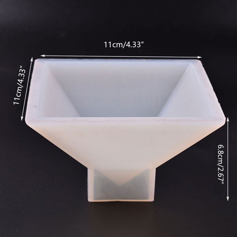 Khuôn Silicone Làm Giá Đỡ Hoa Khô Hình Kim Tự Tháp DIY