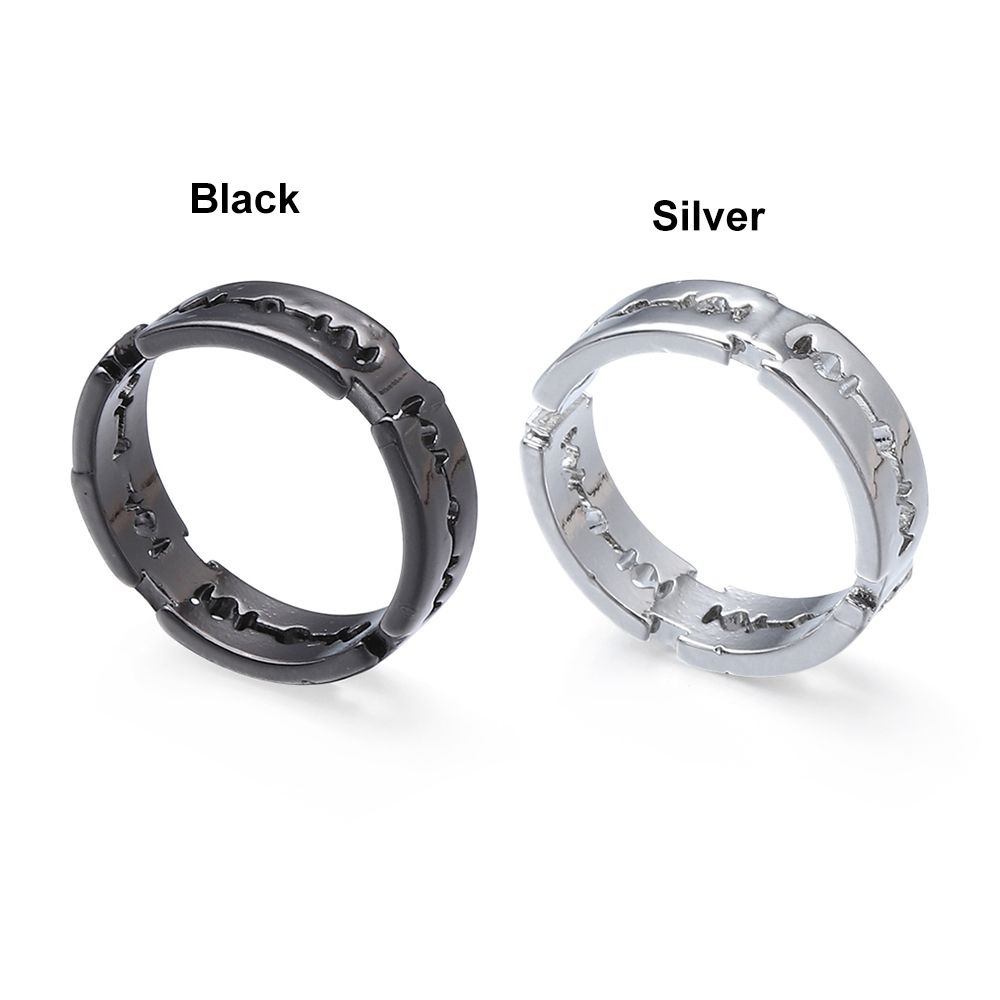 Nhẫn hình cánh quạt thời trang phong cách punk vintage cho cặp đôi