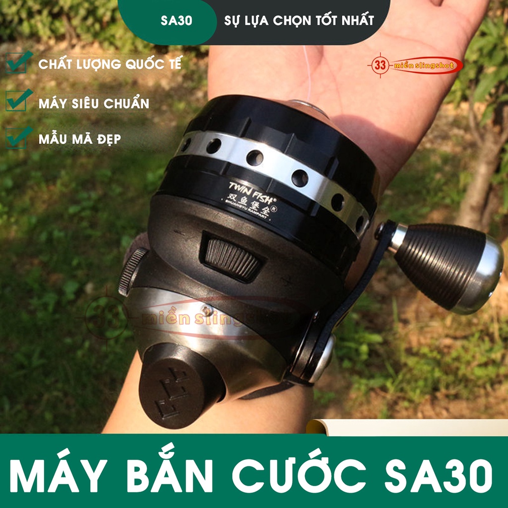 [SA30] Máy thu cước SA30 kim loại siêu bền, siêu xịn, Máy Thu Cước Dành Cho Ná Cao Su Săn Cá