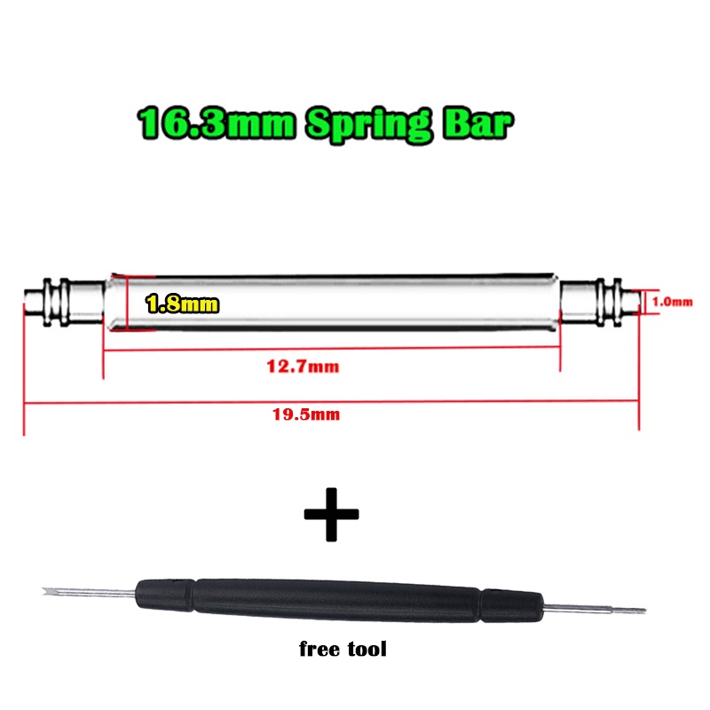 Thanh Nối Lò Xo Bằng Thép Không Gỉ Đường Kính 2mm Cho DW5600 DW5610 DW6900 16.5mm * 2mm 16.3mm * 1.8mm