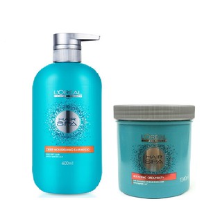 Bộ gội hấp  suôn mượt Loreal hair spa 1000ml