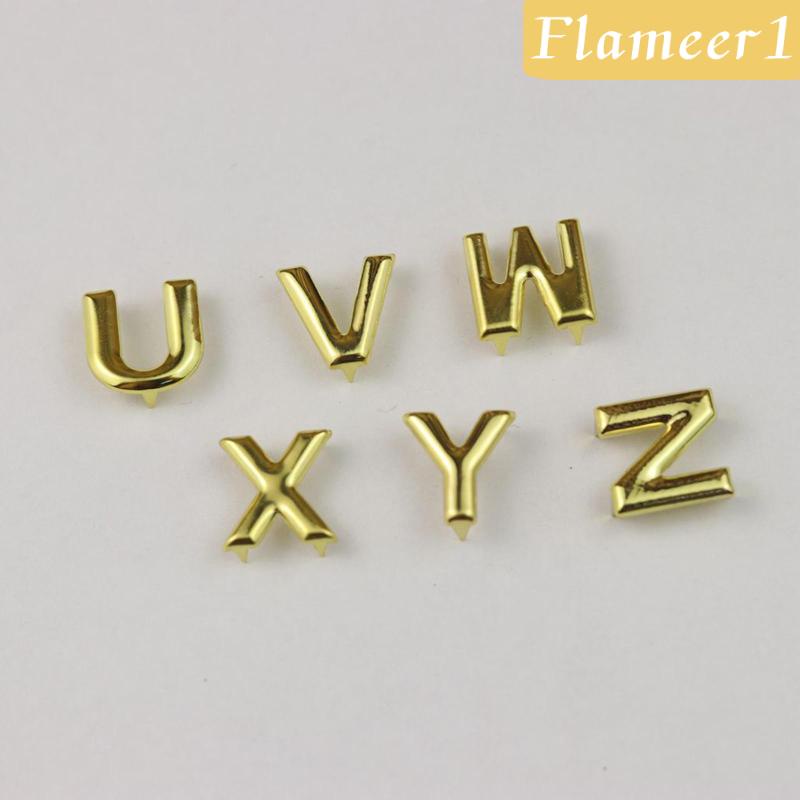 [Flameameer1] 26 Đinh Tán Chữ Cái A - Z Trang Trí Túi Xách / Giày Da