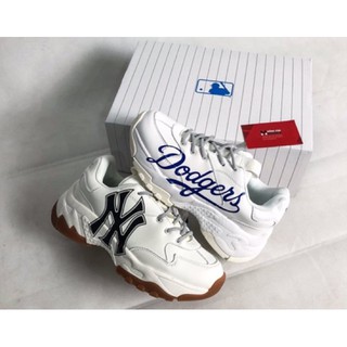 Giầy mlb ny trắng chữ đen hàng 1:1 ( full box + free ship )