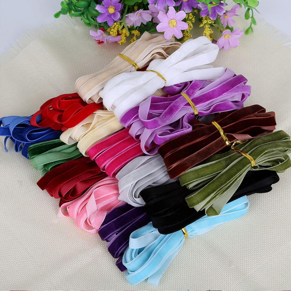 Cuộn Dây Ruy Băng Nhung 5 Yards Dùng Làm Bông Tai Handmade