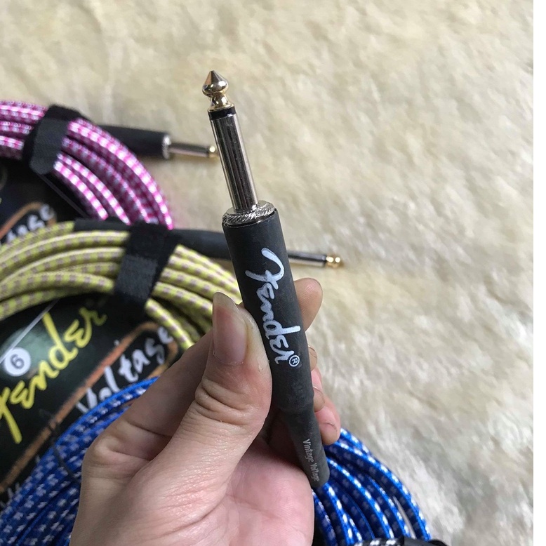 Dây jack Fender 6ly chuyên cho đàn guitar, micaro -  Dây 6m tặng phím gãy khi đặt hàng