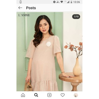 Sara dress xịn ép chân không màu vàng #đầmL'amme