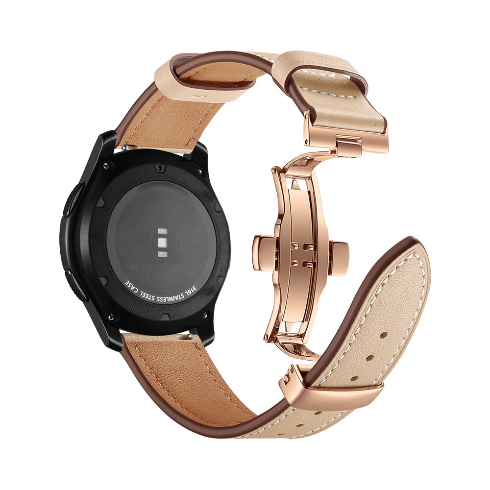 Dây Đeo Bằng Da Cho Đồng Hồ Thông Minh Xiaomi Huami Amazfit GTR 4 / 3 Pro / GTR 2 / GTR 47mm 42mm / GTR 2e / Pace / Stratos 3