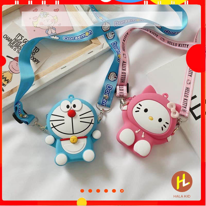 Túi, balo mini đeo chéo SILICON DISNEY hình thú dễ thương cho bé