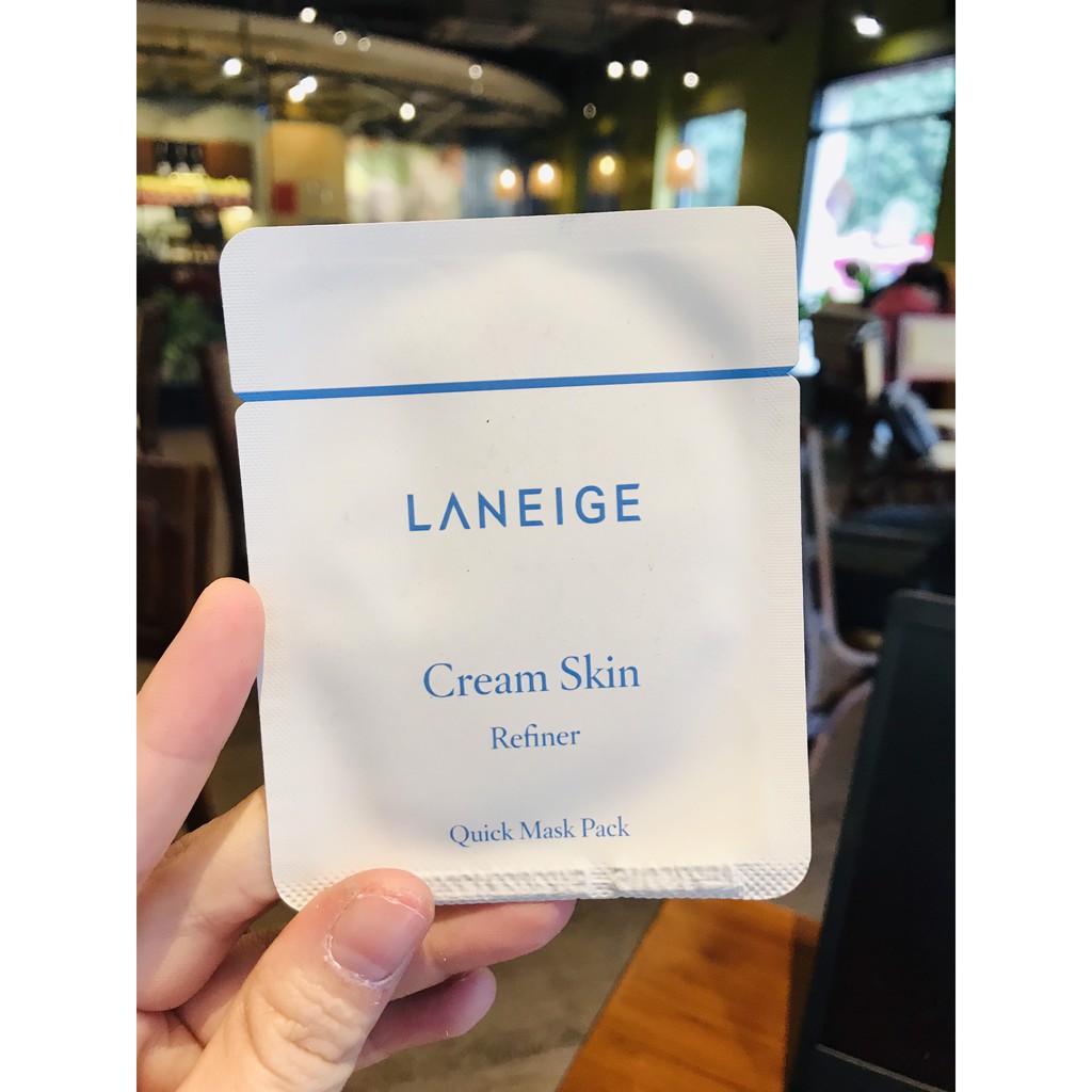 Mặt nạ Kem Dưỡng Da LANEIGE CREAM SKIN REFINER QUICK MASK PACK sample