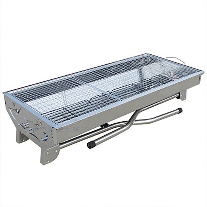 [HOT] Bếp nướng than hoa gấp gọn ngoài trời cao cấp inox BBQ đã ngoại ô