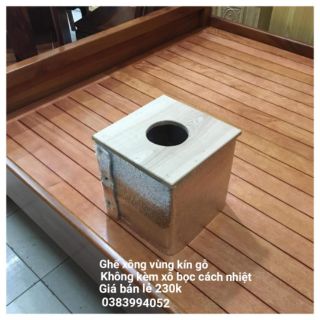 Ghế xông vùng kín gỗ bọc cách nhiệt