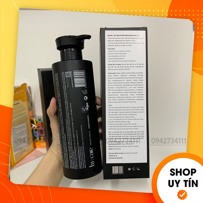 [Chính Hãng] Sữa Tắm Gội My Man Ba Care 5 in 1 Ca Sĩ Bảo Anh - 8809446657258