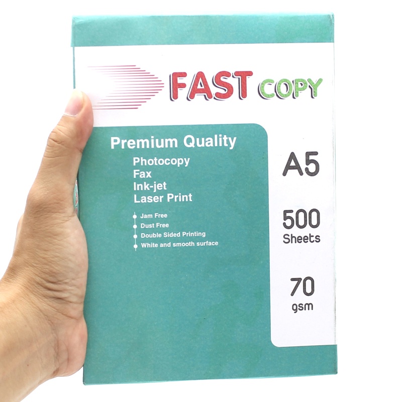 Giấy Photo Fastcopy A5 70gsm - Hải Tiến (500 Tờ)