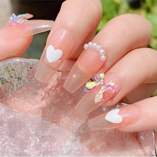 Set 30 / 48 Hạt Pha Lê Hình Gấu 3D Nhiều Màu Trang Trí Móng Tay DIY