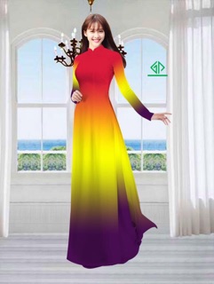 Vải áo dài ombre
