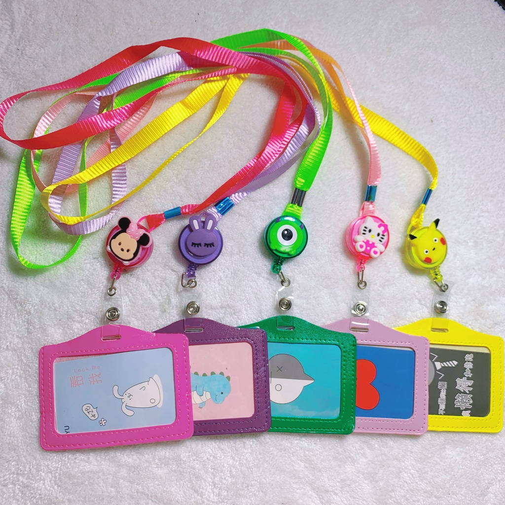 Bộ dây đeo thẻ da - Dây đeo thẻ học sinh, sinh viên