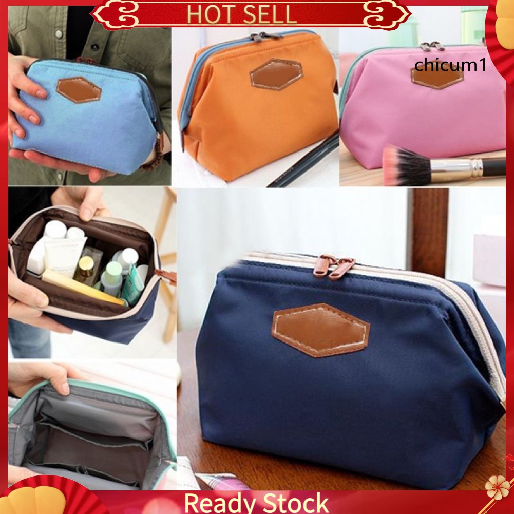 (Hàng Mới Về) Túi Đựng Mỹ Phẩm Khóa Kéo Đa Năng Tiện Dụng