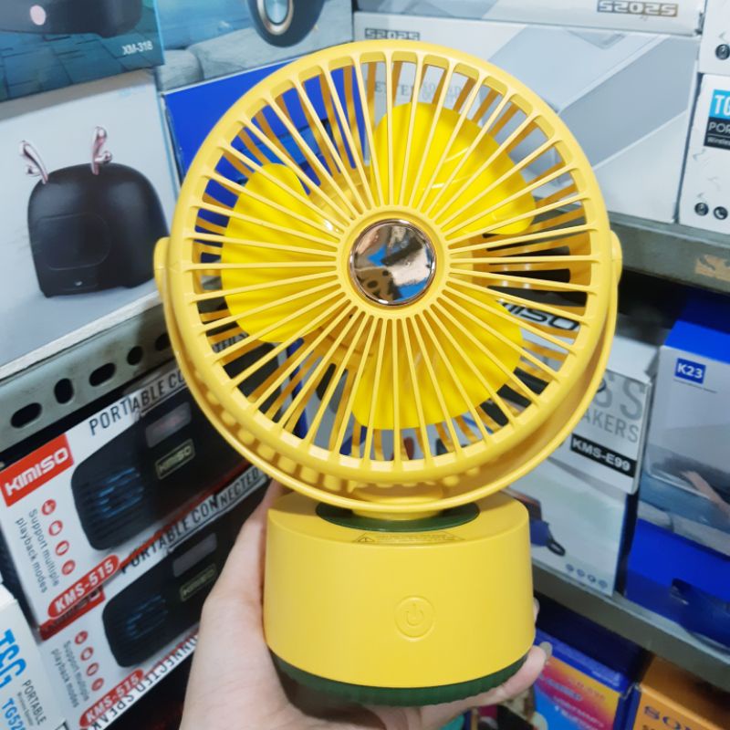 Quạt Sạc Tích Điện Xoay Đảo Gió NĐ-2126