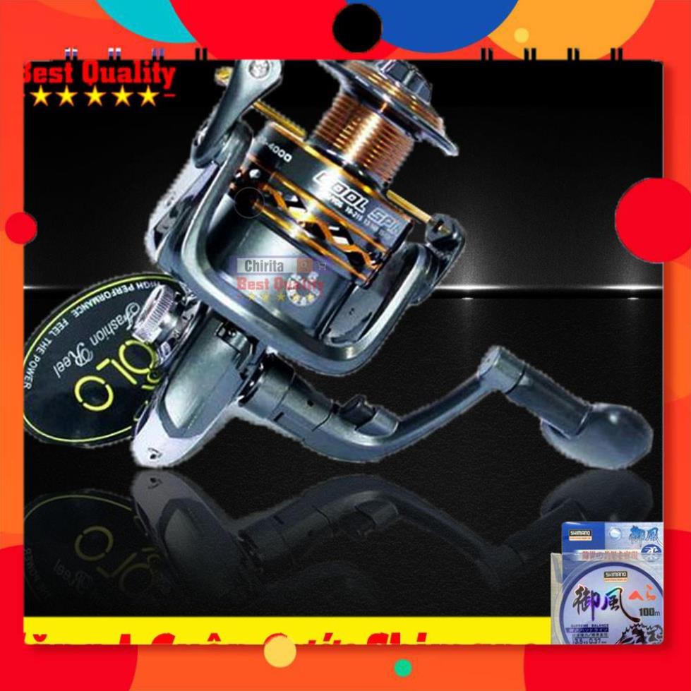 Máy Câu Cá Yolo Cool Spin + Tặng 1 Hộp Cước Câu Cá Shimano ( Fishing Machine Cool Spin CS6000 - CS5000 - CS4000)