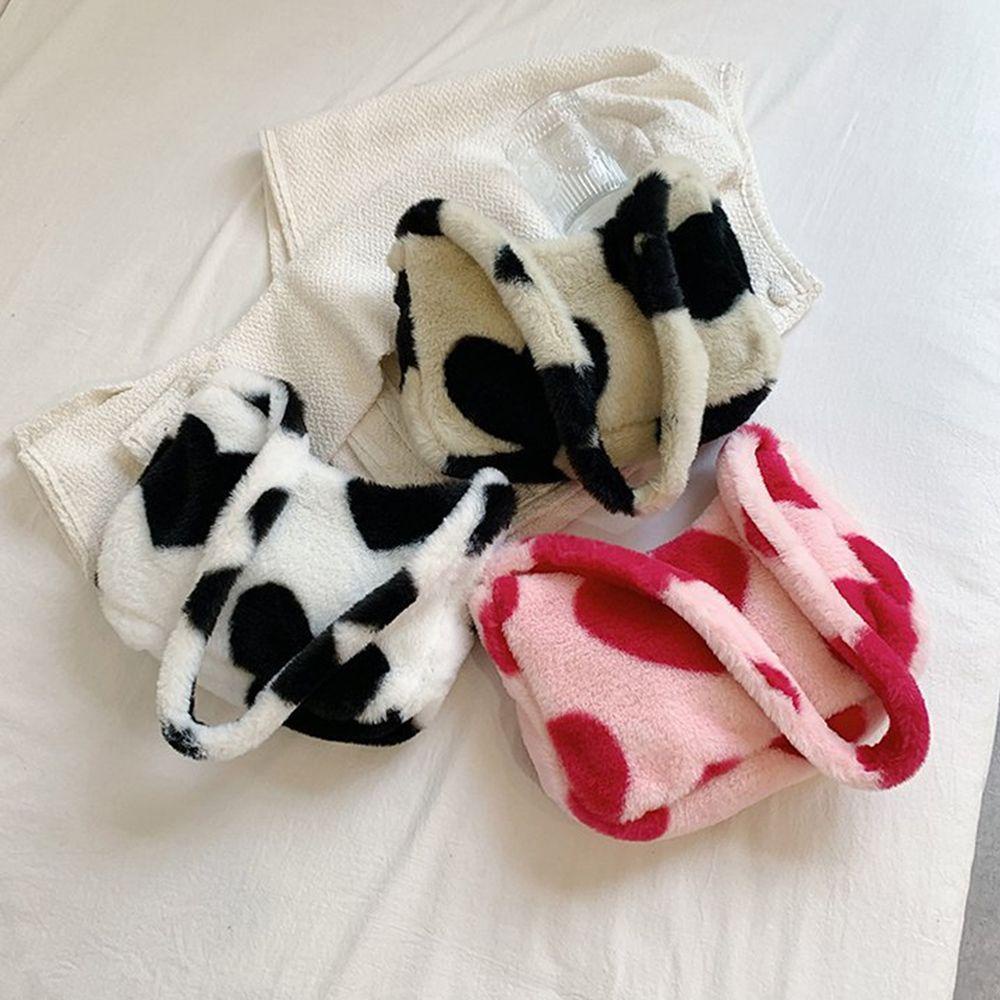 Túi Xách Lông Xù Màu Cầu Vồng Đáng Yêu Cho Nữ