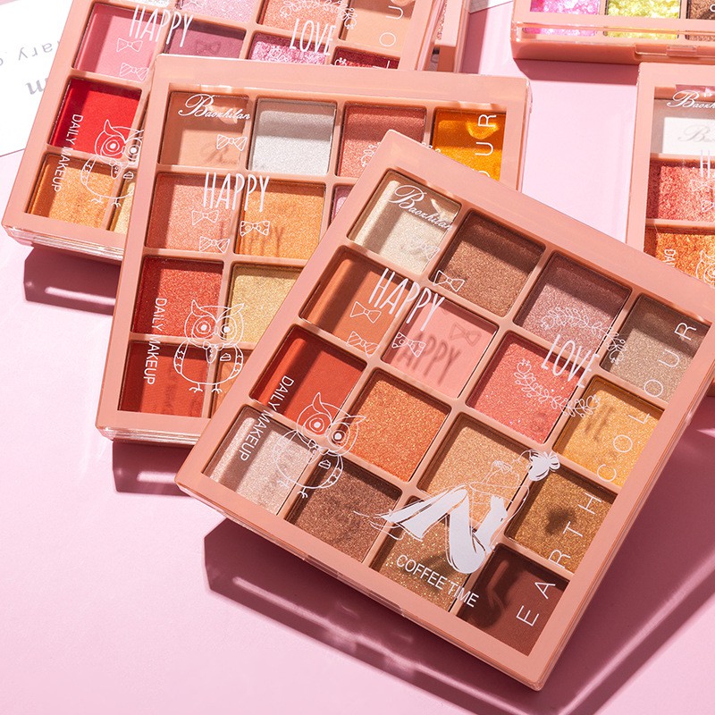 (Hàng Mới Về) Bảng Phấn Mắt 16 Màu Và má hồng lâu trôi chống nước Lì phấn nhũ trang điểm mắt mĩ phẩm nội địa trung | BigBuy360 - bigbuy360.vn