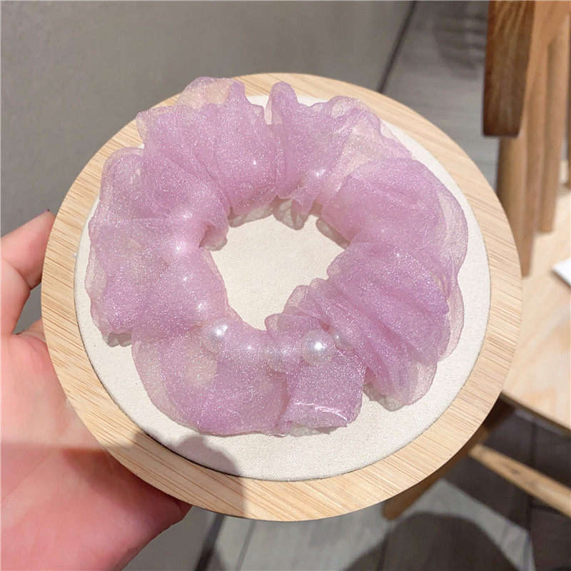 Dây Buộc Tóc Đính Ngọc Trai Giả Thời Trang Cho Nữ