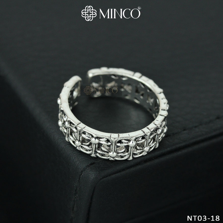 Nhẫn Chrome Heart Nam Nữ Minco Accessories phong cách Cá Tính phụ kiện thời trang đẹp NT03-18