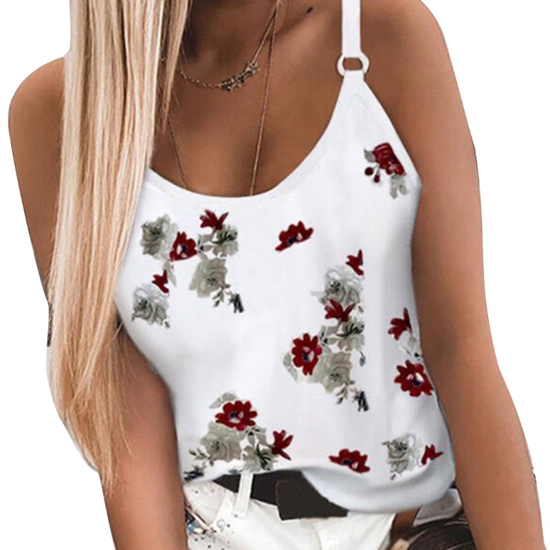 Xiangbao Áo Tank Top Hai Dây In Họa Tiết Quả Dứa Dành Cho Nữ