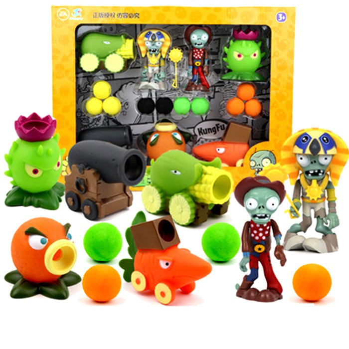 Bộ Đồ Chơi Hoa Quả Nổi Giận Plant And Zombies 18 Chi Tiết (Hot)