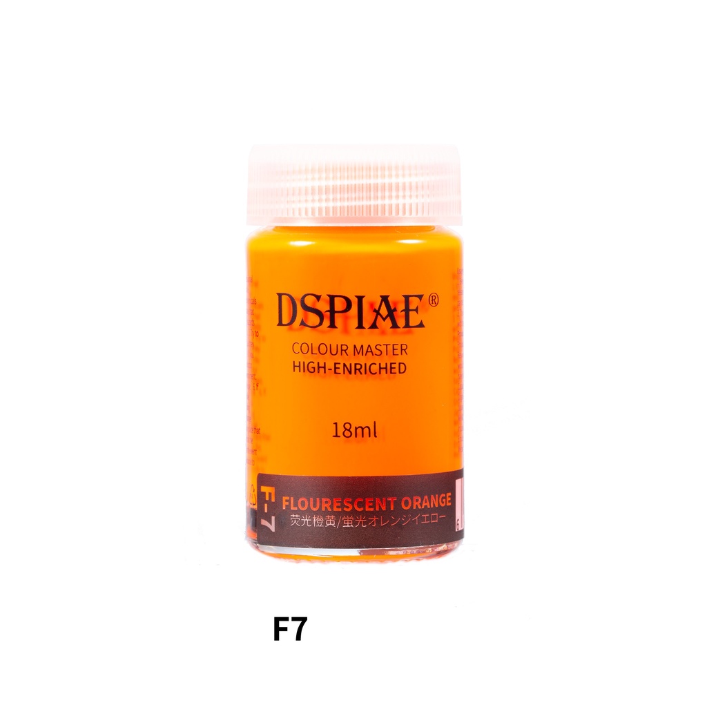 Sơn dầu mô hình màu huỳnh quang F1-F8 18ml DSPIAE