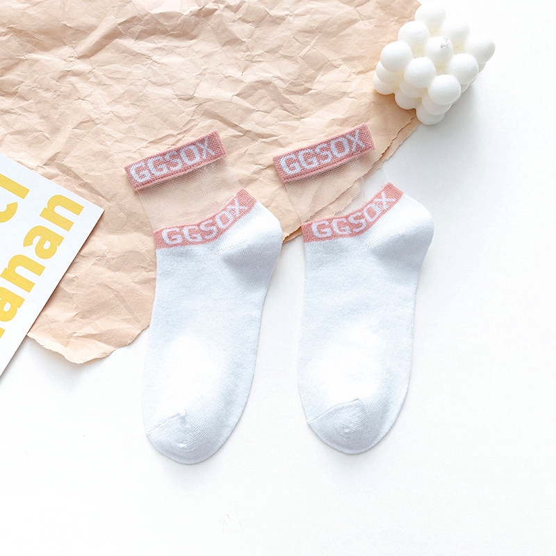 Tất Nữ Cổ Cao Thoáng Mát Cho Mùa Hè In Chữ DEGIDED