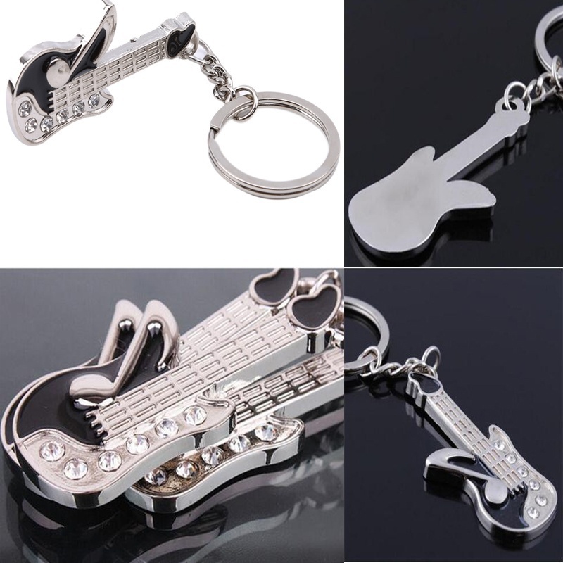 Móc Khóa Kim Loại Hình Đàn Guitar