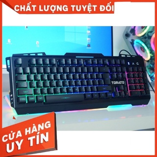 Bàn phím chuột giả cơ tomato s200 - led rainbow - dành riêng cho phòng game - pk máy tính
