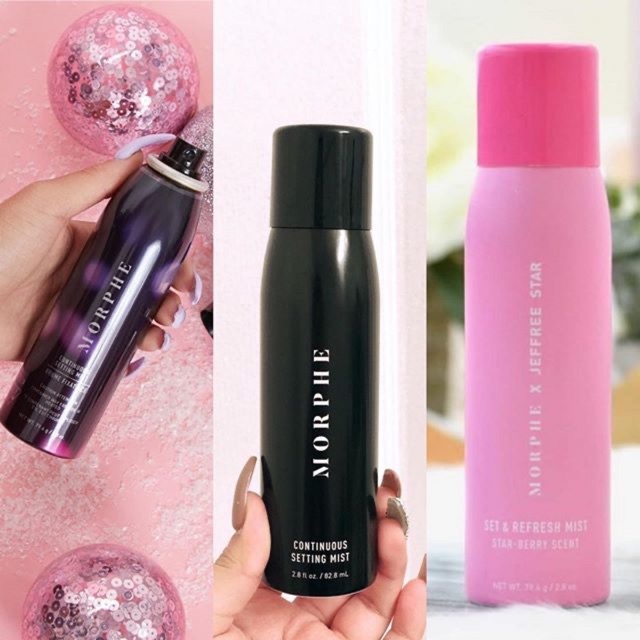 Xịt khóang dưỡng ẩm cố định lớp trang điểm Morphe x Jeffree Star Set &amp; Refresh Mist lâu trôi kiểm soát dầu trên da 79,4g