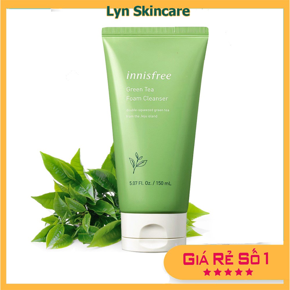 Sữa rửa mặt Trà Xanh Innisfree Green Tea Cleansing Foam 150ml
