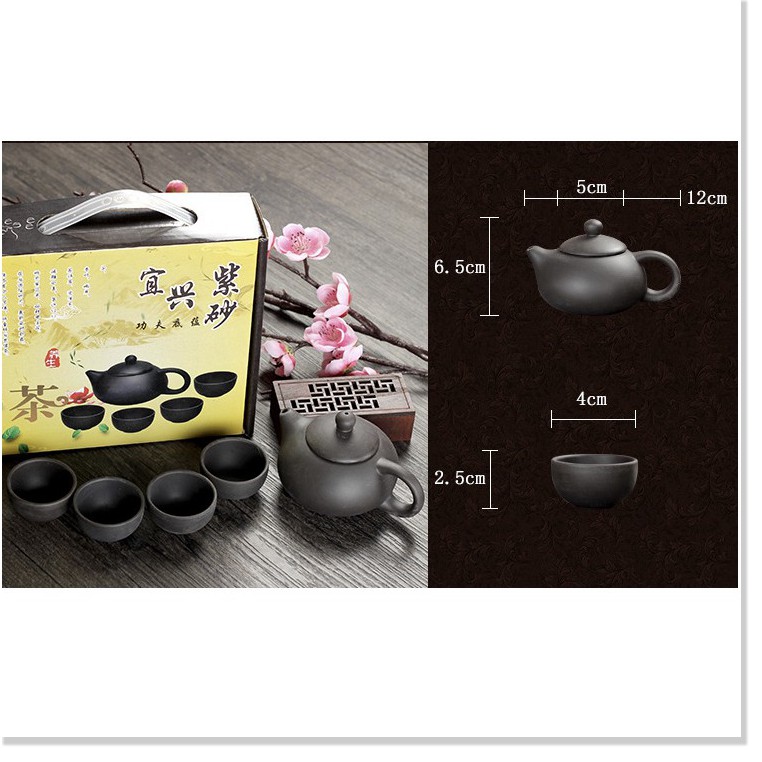 Bộ bình trà gốm sứ  🗣️ GIÁ VỐN Bộ bình trà 4 tách mang phong cách Nhật thiết kế tinh xảo, sang trọng 9482