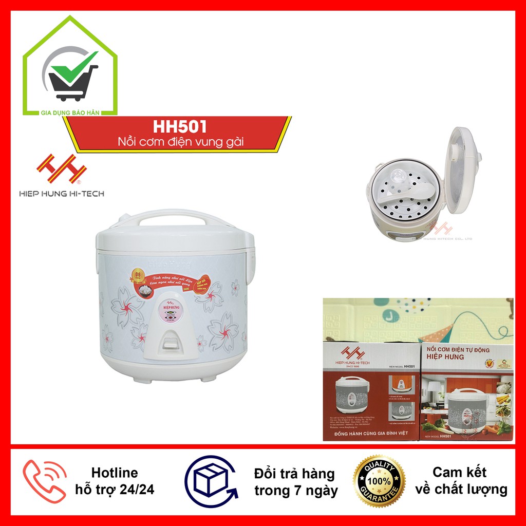 Nồi cơm 1.2L Hiệp Hưng, nồi cơm bảo hành chính hãng ( Hiệp Hưng 501)