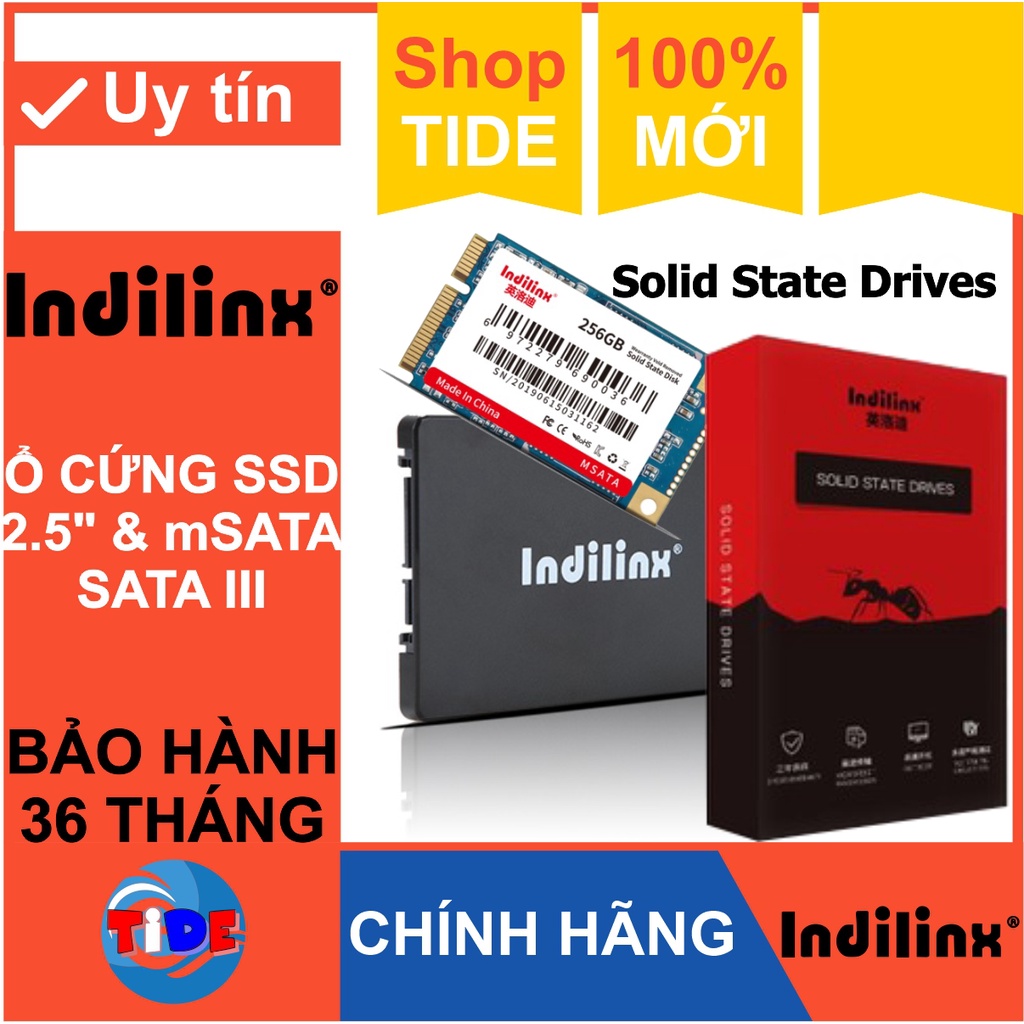 Ổ cứng SSD Indilinx 256GB/240GB/120GB – CHÍNH HÃNG – Bảo hành 3 năm – Các model 2,5” và Masta