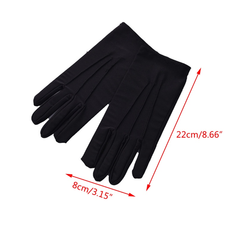 Haha Găng tay Tuxedo bằng spandex màu trắng đen trang trọng bảo hộ cho nam