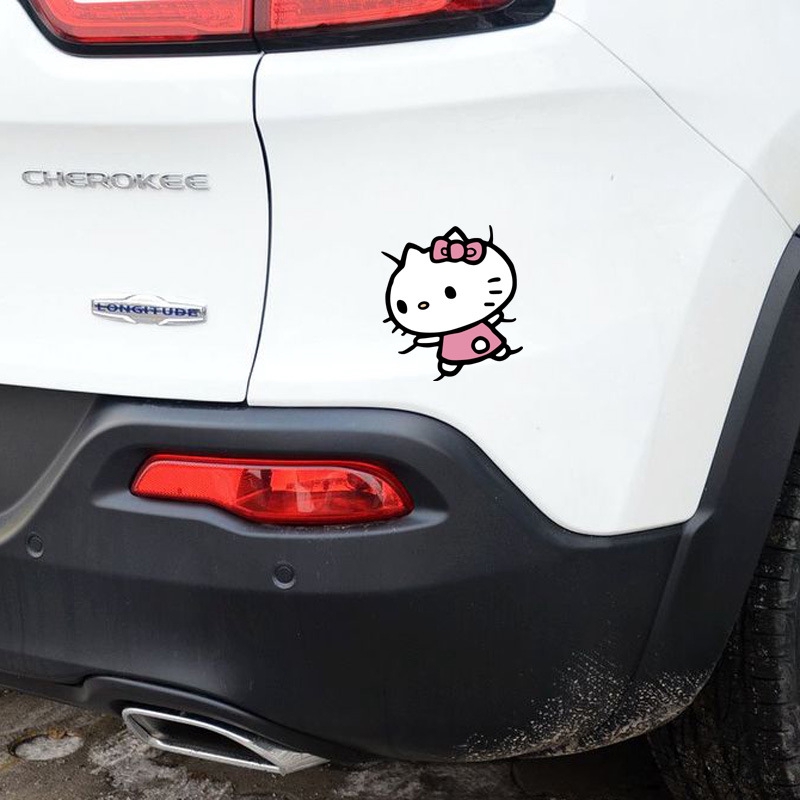 Sticker Hello Kitty Doraemon Đáng Yêu Trang Trí Xe Hơi