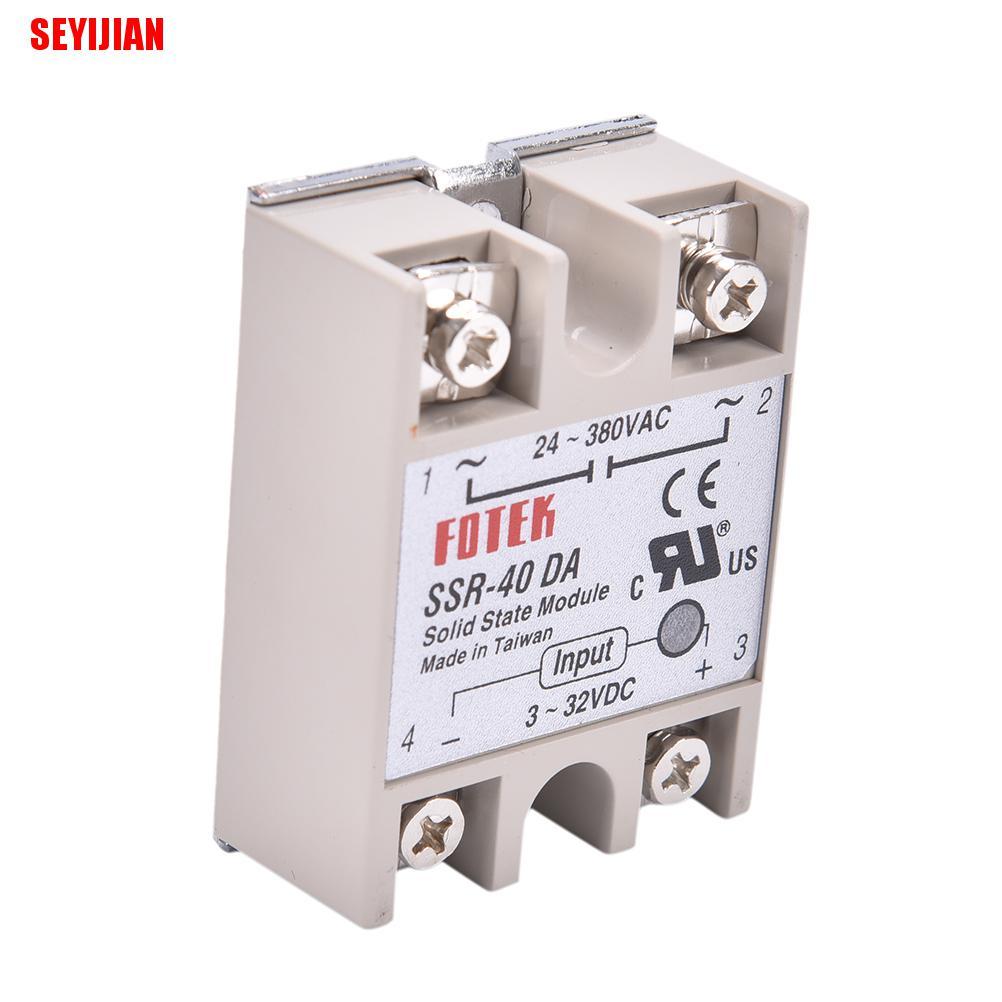 Rơ Le Điều Khiển Ssr 40A Ssr-40Da 40A Dc Chất Lượng Cao