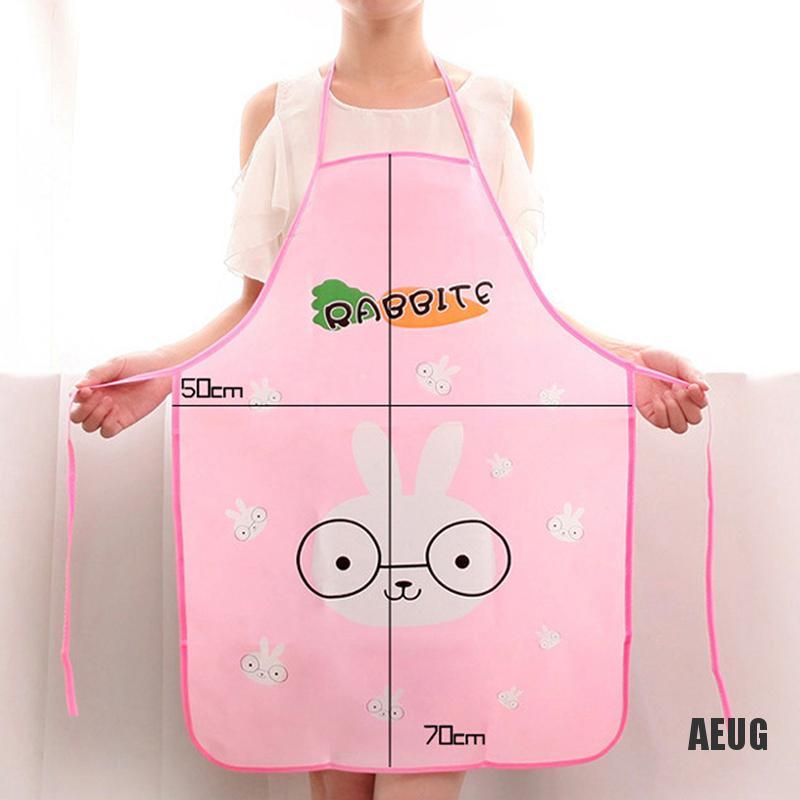 Tạp Dề Chống Thấm Nước In Họa Tiết Hoạt Hình Dễ Thương Cho Nữ