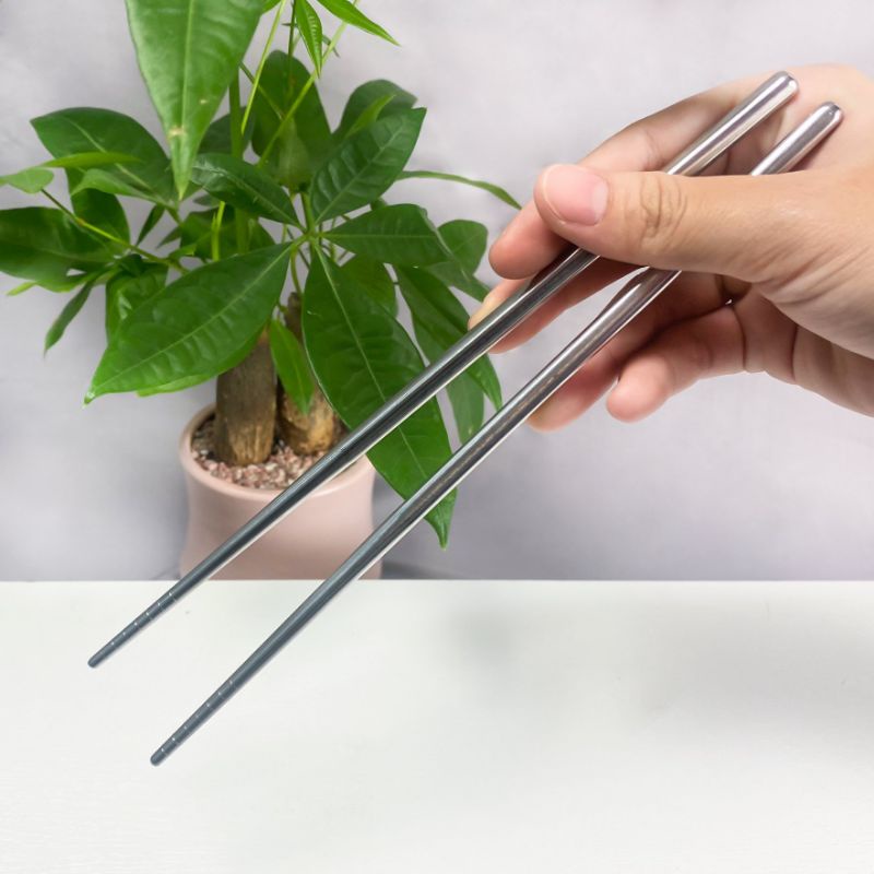 BỘ 10 ĐÔI ĐŨA INOX CHÂN KHÔNG GGOMI HÀN QUỐC GG624