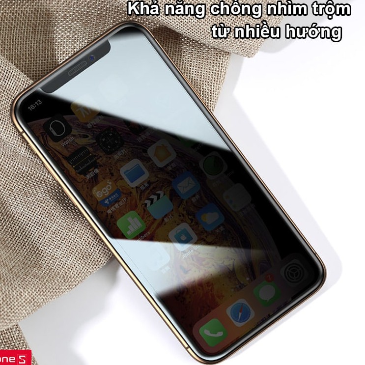 Kính Cường Lực Chống Nhìn Trộm 14 13/ 12 pro max/11 pro max/xs max/xr/x/7 plus/8 plus/6 plus/6s plus ít bán vân tay