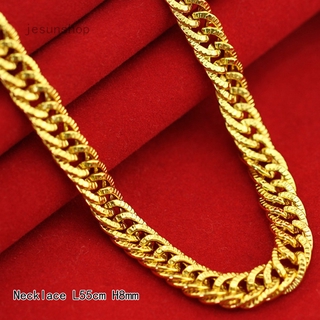 Chuỗi dây/ vòng cổ Jv mạ vàng 18k 12mm chiều rộng 60cm hip hop cho nam nữ