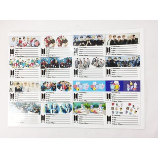 Nhãn vở bts