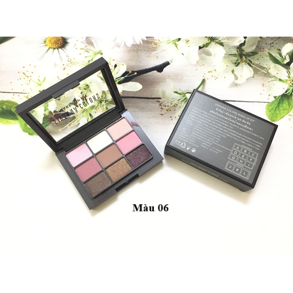 SALE HÀNG CẬN DATE - SÉT PHẤN MẮT VÀ SON MÔI SIVANNA COLORS MAKE UP KIT