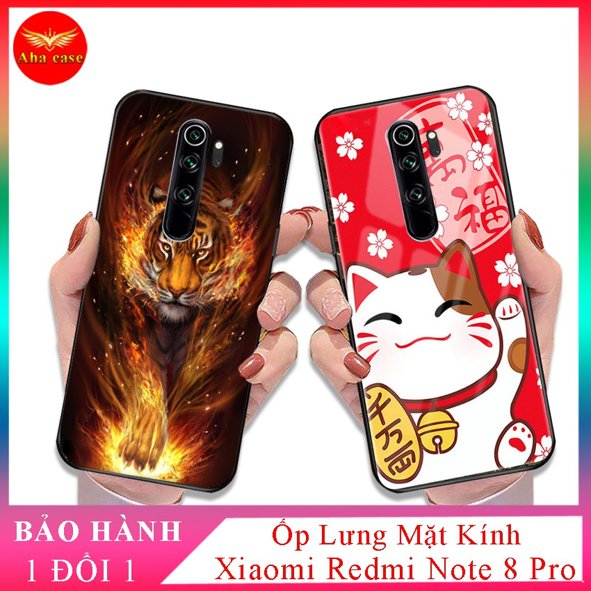 Ốp lưng Xiaomi Redmi Note 8 Pro ốp điện th0ại mặt lưng kính KÍNH IN HÌNH chống trầy xước, đẹp, cao cấp